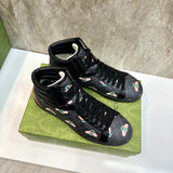 Gucci two-tone luxury sneakers view 7 signature lace-up style