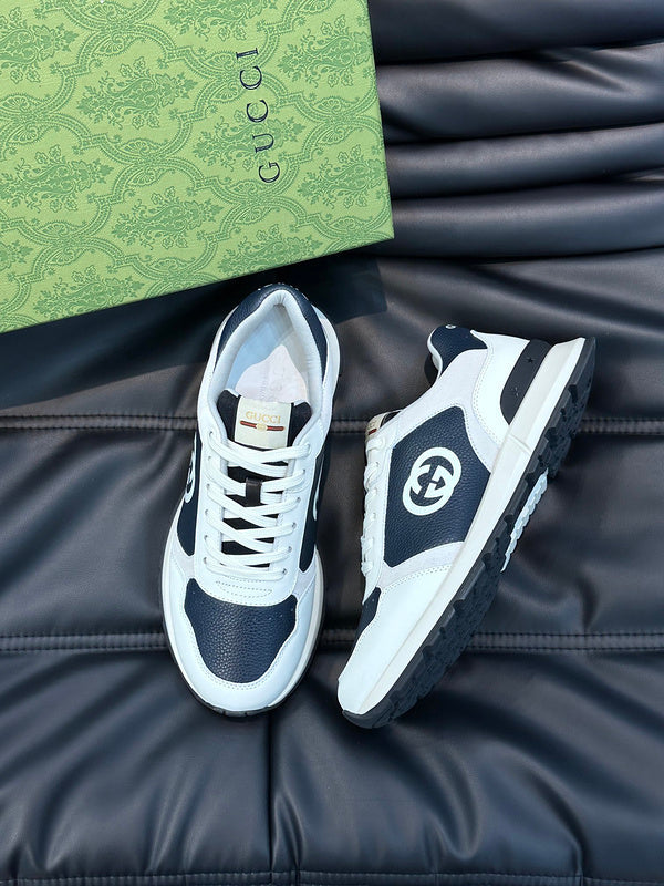 Gucci clean off-white luxury sneakers view 4 padded collar comfort