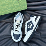 Gucci clean off-white luxury sneakers view 4 padded collar comfort