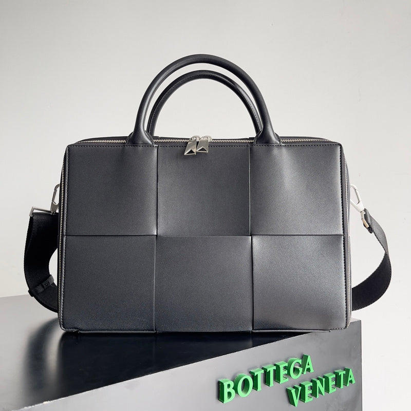 Statement Vegan Leather Handbag - Modern Structured Build | Women's Designer-Inspired Purse #1587 - side angle view (image 2) of designer-inspired handbag