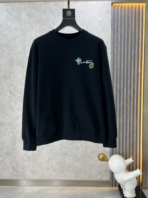Back view of Louis Vuitton luxury clothing with logo-detail design