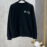 Back view of Louis Vuitton luxury clothing with logo-detail design