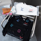 Close-up detail shot of Louis Vuitton luxury clothing with streetwear-inspired cut