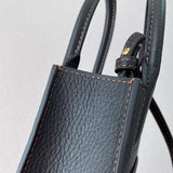 Understated Faux Leather Handbag - Signature Hardware Accents | Women's Designer-Inspired Purse #1128 - product detail shot (image 10) of designer-inspired handbag
