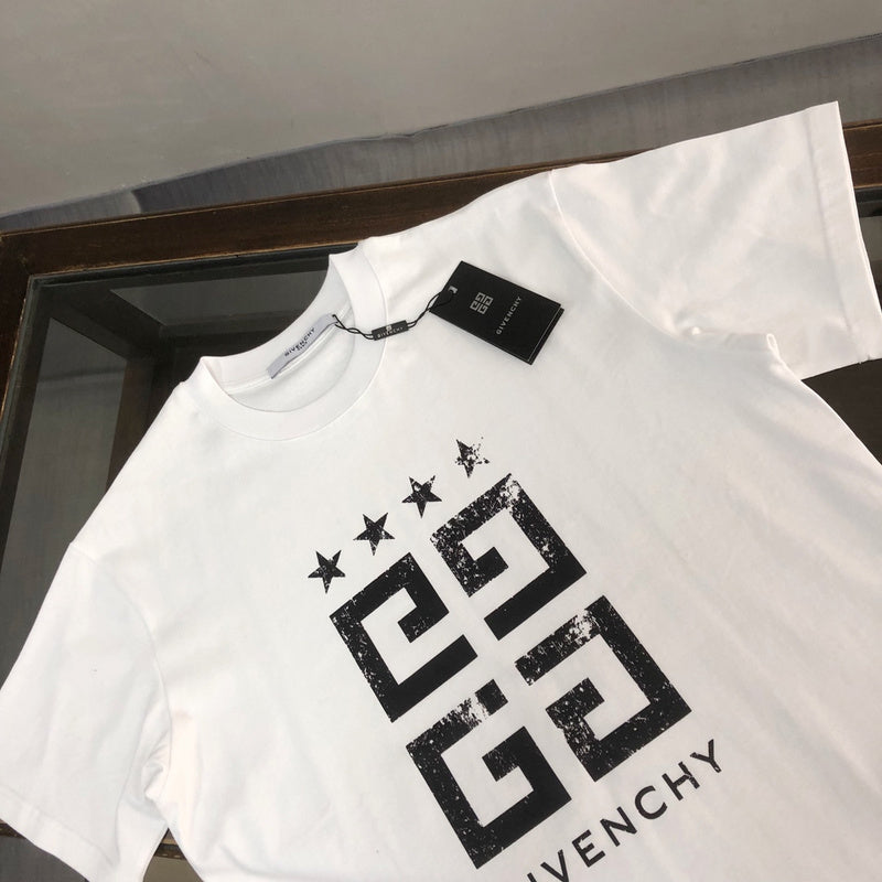Close-up detail shot of Givenchy luxury clothing with relaxed-fit cut