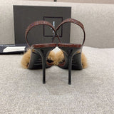Front view of Saint Laurent luxury piece style No.096