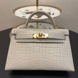 Close-up detail of polished bag design