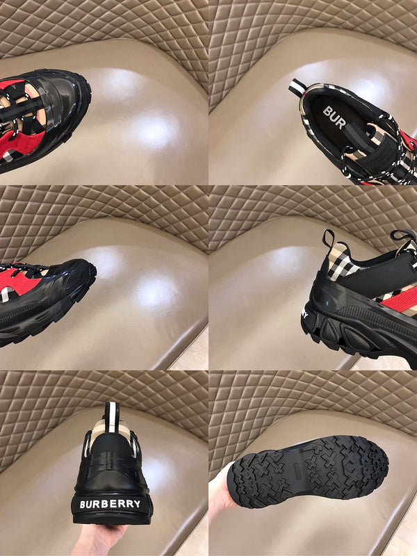 Burberry Beige Slip-On Sneakers - Side Profile View