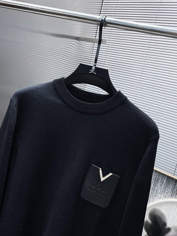 Full styled look of Louis Vuitton luxury clothing with relaxed-fit cut