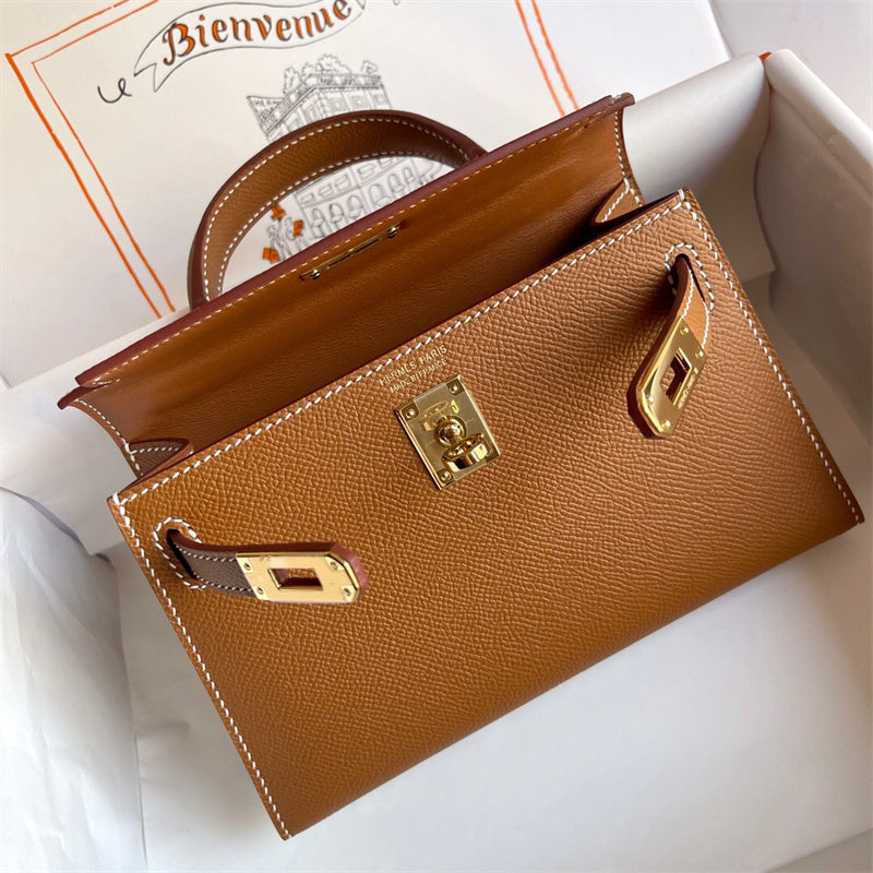 Sophisticated bag shown from front angle