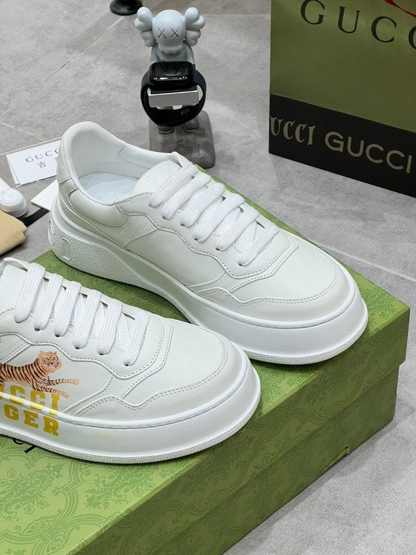 Gucci bold contrast luxury sneakers view 6 signature lace-up style