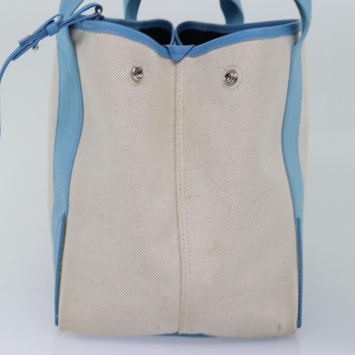 Balenciaga Navy Cabas S Hand Bag Canvas Blue Gray 339933 | Luxury Canvas Tote Bag
