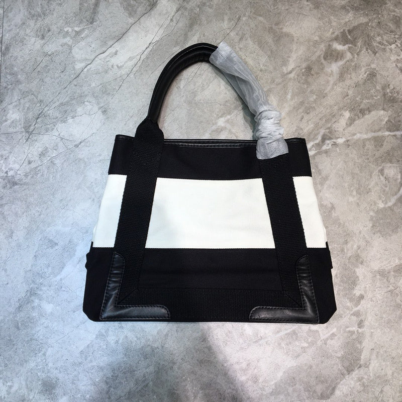 Statement Faux Leather Handbag - Smooth Faux-Leather Exterior | Women's Fashion Handbag #764 - back view (image 4) of designer-inspired handbag