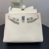  sophisticated top-handle bag styled with outfit 12