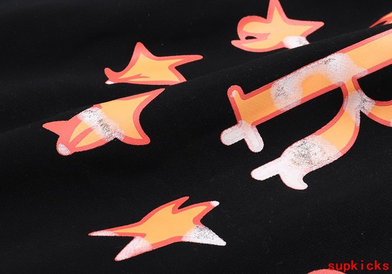 Flat lay presentation of Rhude luxury clothing with runway-inspired design