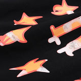 Flat lay presentation of Rhude luxury clothing with runway-inspired design