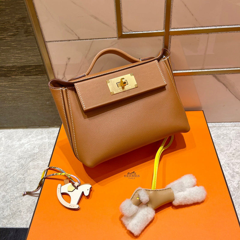 Poised bag shown from front angle