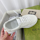 Gucci two-tone luxury sneakers view 9 minimalist modern build