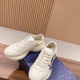 Gucci clean off-white luxury sneakers view 5 padded collar comfort