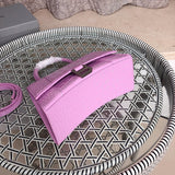 Top view of statement modern women's handbag – women's luxury accessory