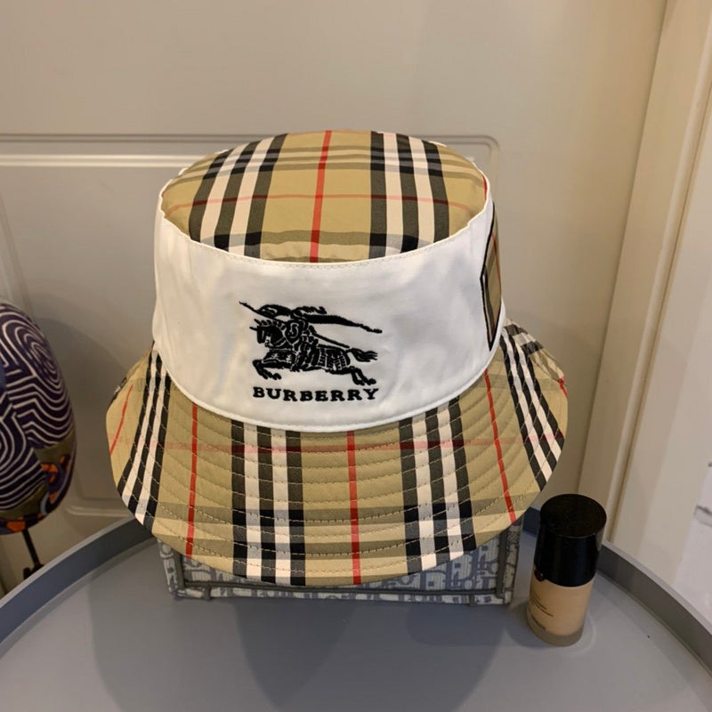 Side view of Burberry unisex cap