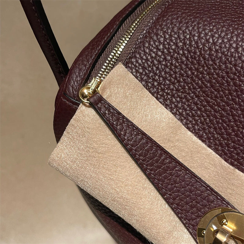 Close-up detail of tailored bag design