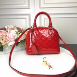Front view of refined statement women's handbag – women's luxury handbag