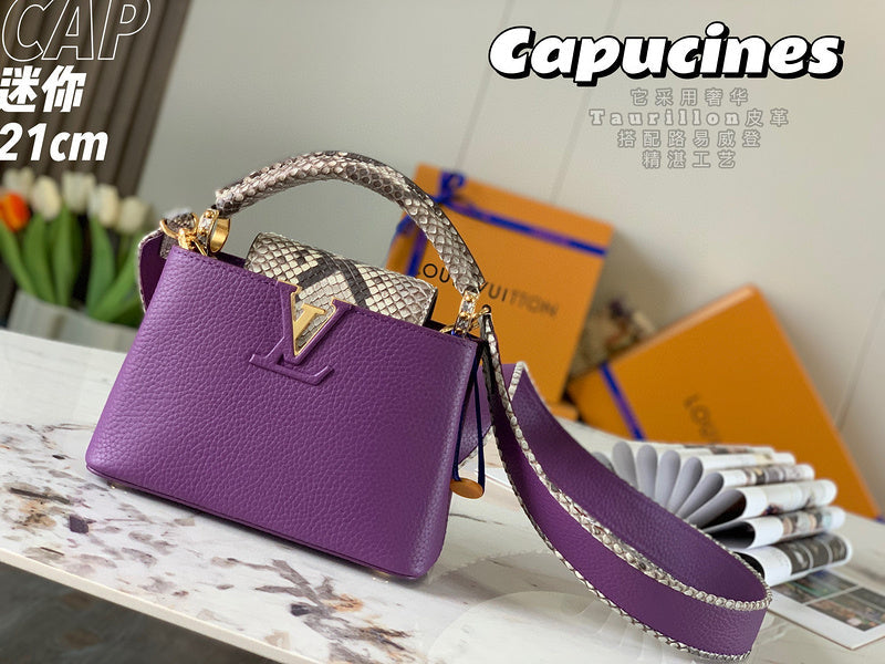 Side profile of structured polished women's handbag – women's everyday handbag