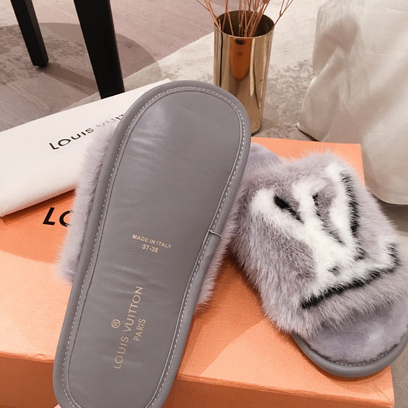 Close-up of Louis Vuitton shoes craftsmanship