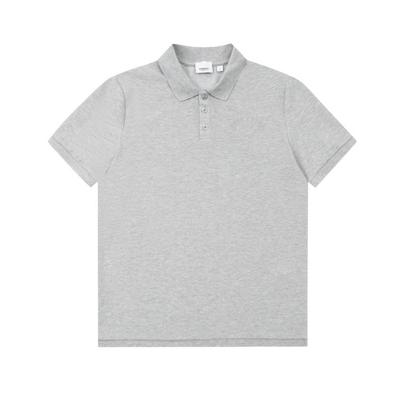 Side profile of Polo cotton polo shirt with logo-detail design