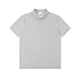 Side profile of Polo cotton polo shirt with logo-detail design