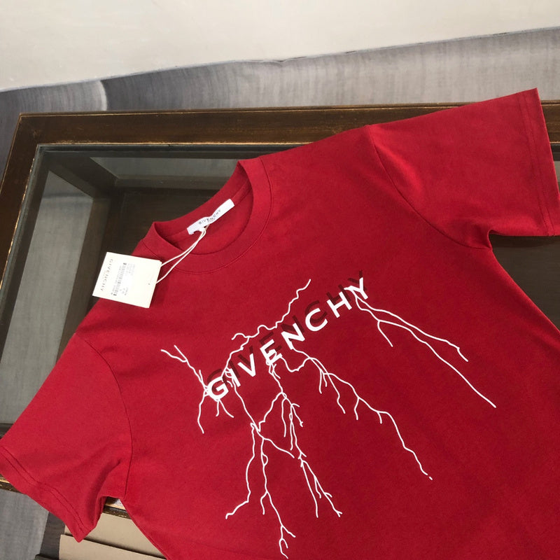 Close-up detail shot of Givenchy luxury clothing with signature branding