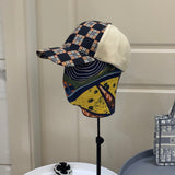 Close-up detail view of Burberry unisex cap
