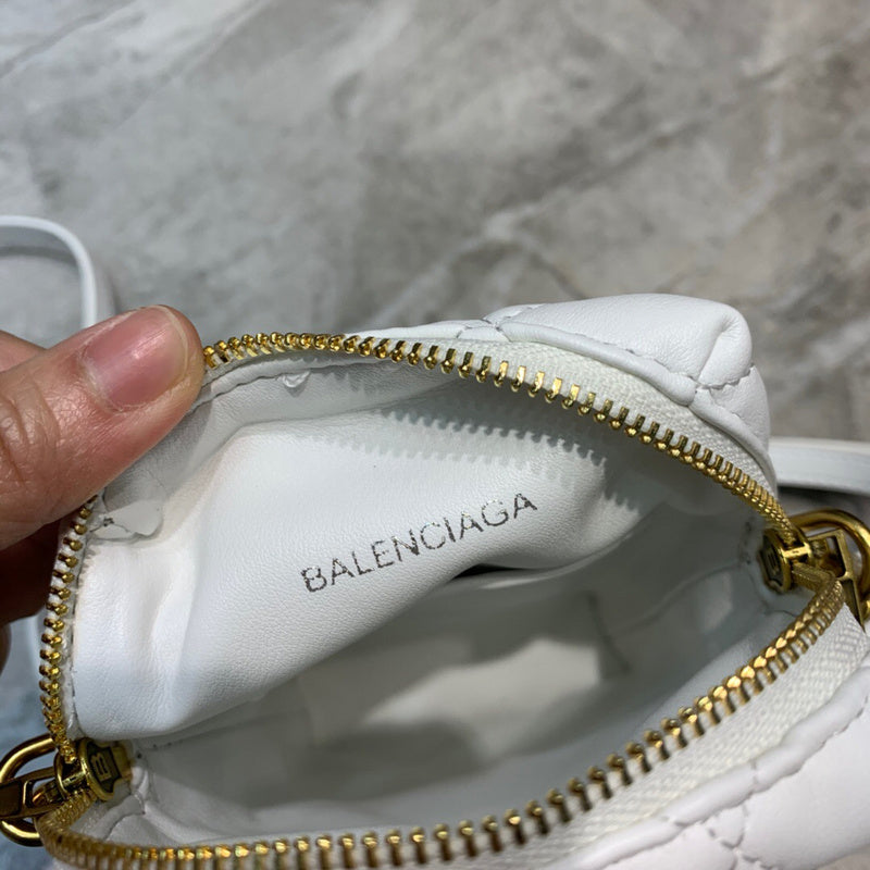 Statement Faux Leather Handbag - Modern Structured Build | Women's Statement Accessory #1043 - texture close-up (image 9) of designer-inspired handbag