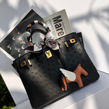 Close-up detail of chic bag design