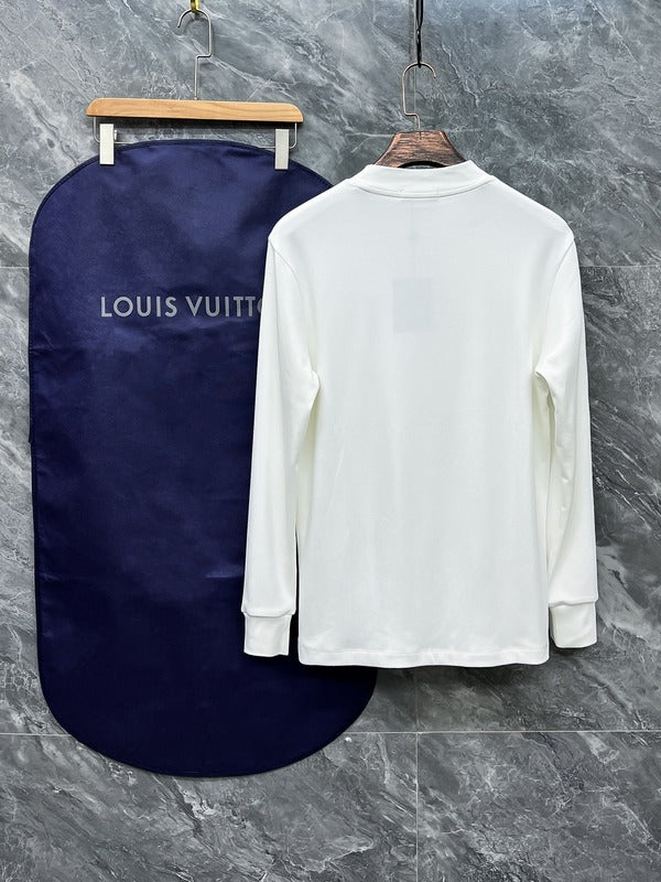 Side profile of Louis Vuitton luxury clothing with streetwear-inspired cut