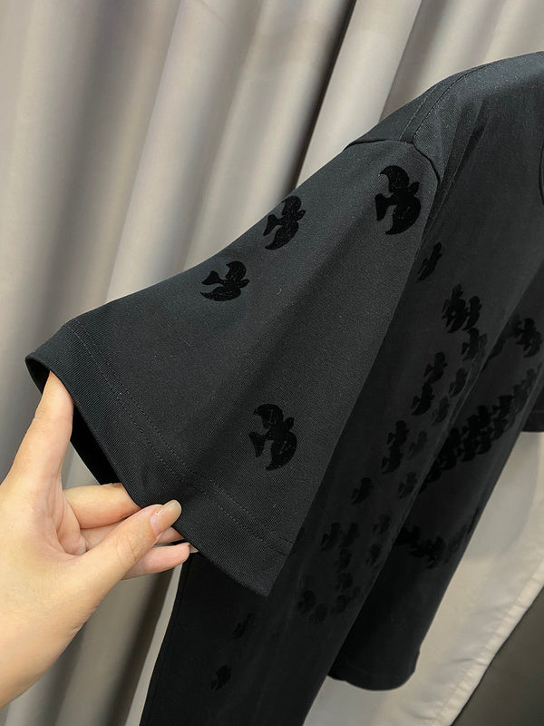 Back view of Louis Vuitton cotton t-shirt with signature branding
