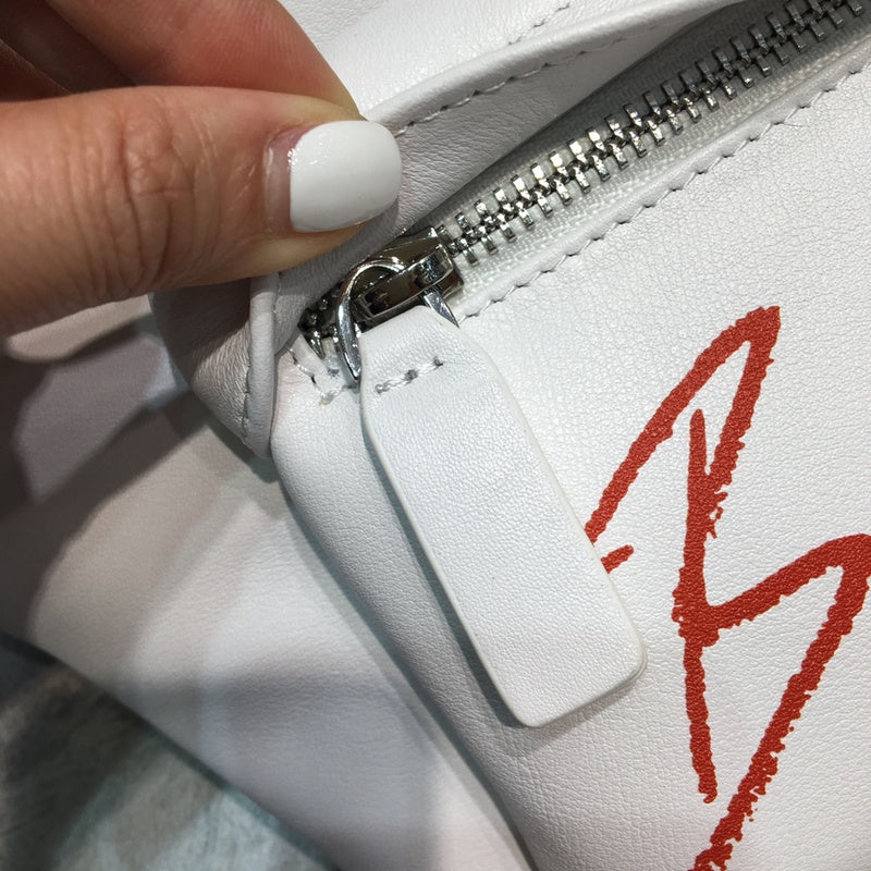 Statement Faux Leather Handbag - Refined Silhouette | Women's Premium Handbag #265 - back view (image 4) of designer-inspired handbag