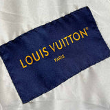 Front view of Louis Vuitton luxury clothing with logo-detail design