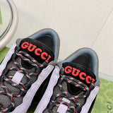 Gucci bold contrast luxury sneakers view 9 sleek tonal finish