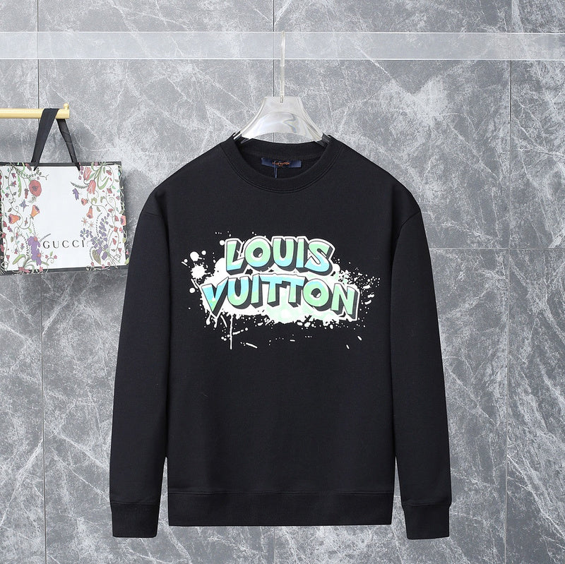 Front view of Louis Vuitton luxury clothing with tailored silhouette