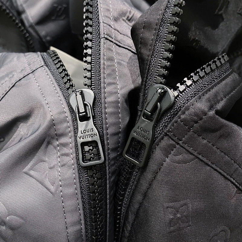 Back view of Louis Vuitton luxury clothing with relaxed-fit cut