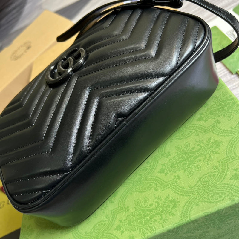 Side profile of signature refined women's handbag – women's luxury handbag