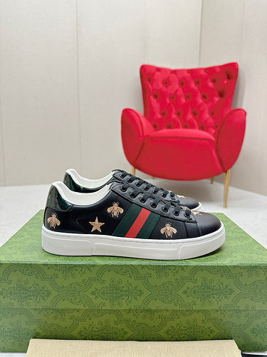 Gucci Luxury sneakers in clean off-white classic court silhouette front view