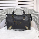 Front view of structured premium women's handbag – women's luxury accessory