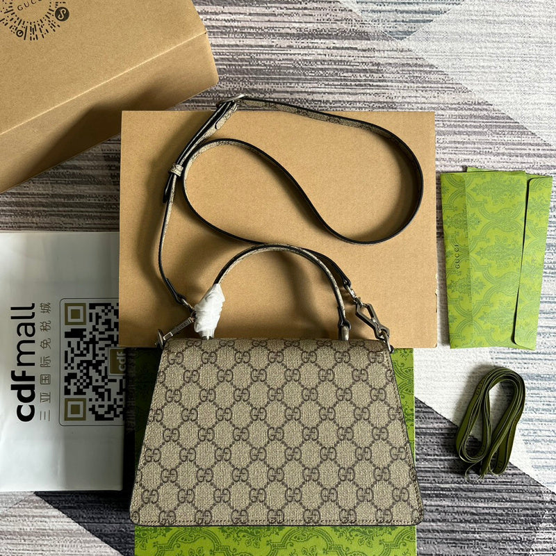 Front view of chic polished women's handbag – women's designer-style accessory