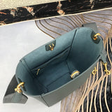 Front view of modern premium women's handbag – women's luxury accessory