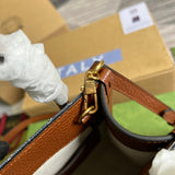 Close-up detail of everyday-luxe classic women's handbag – women's luxury handbag