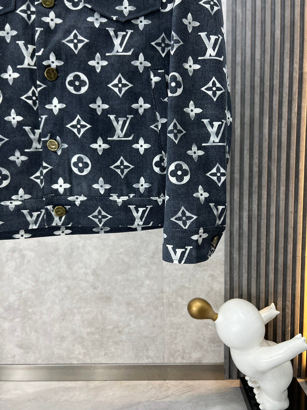 Back view of Louis Vuitton luxury clothing with runway-inspired design