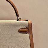  structured bag close-up of hardware and finish